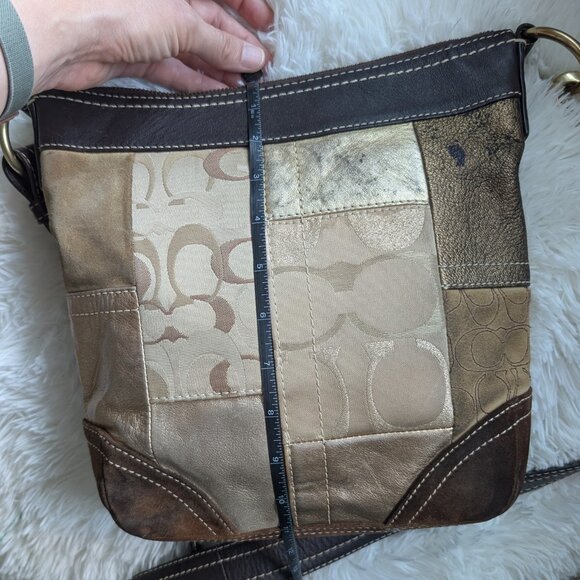 Coach Patchwork Leather Shoulder Bag*see Callouts - Picture 14 of 14